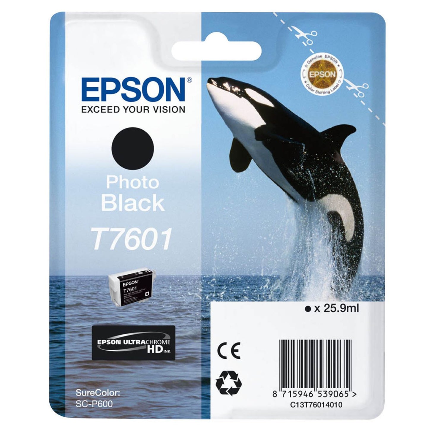 EPSON T7601 Foto schwarz Druckerpatrone | C13T76014010