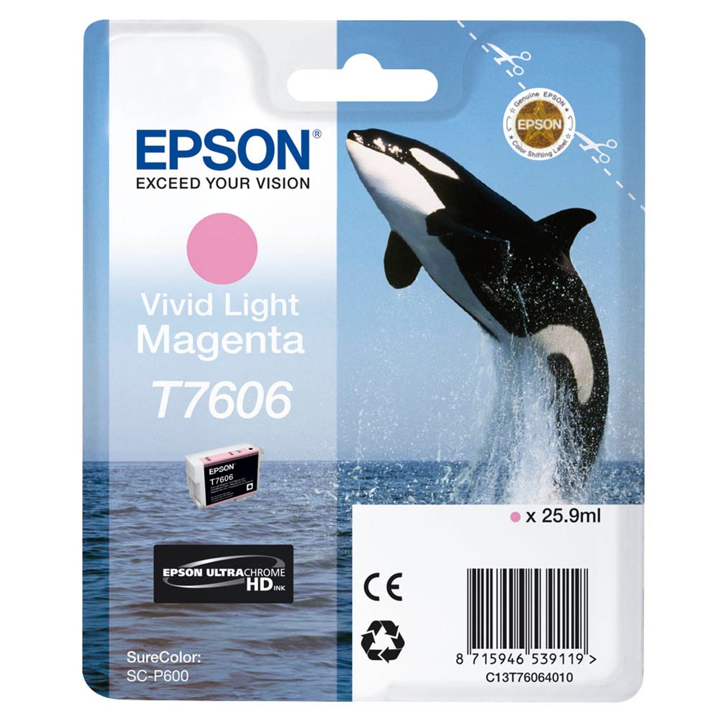 EPSON T7606 vivid light magenta Druckerpatrone | C13T76064N10