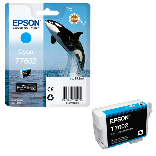 EPSON T7602 cyan Druckerpatrone | C13T76024010