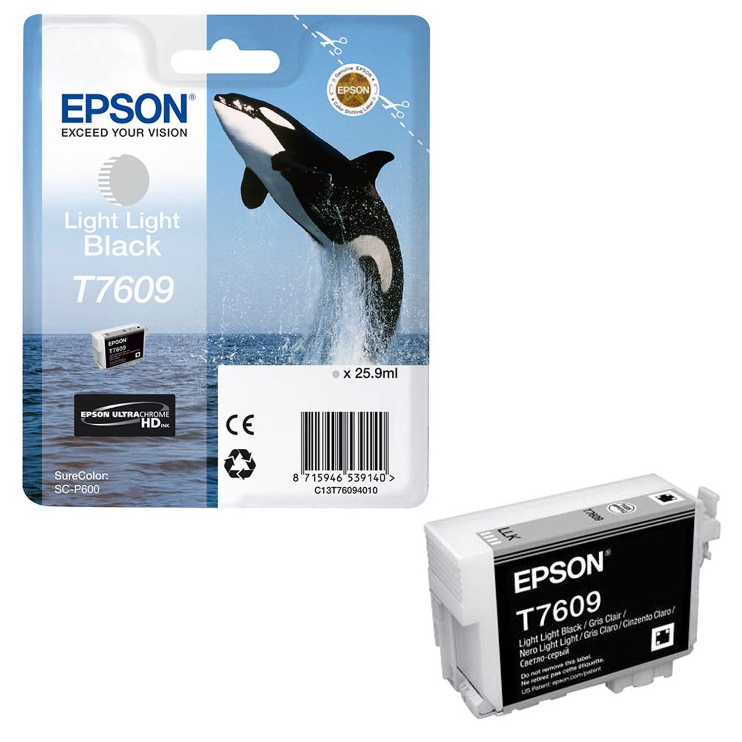 EPSON T7609 light light schwarz Druckerpatrone | C13T76094010