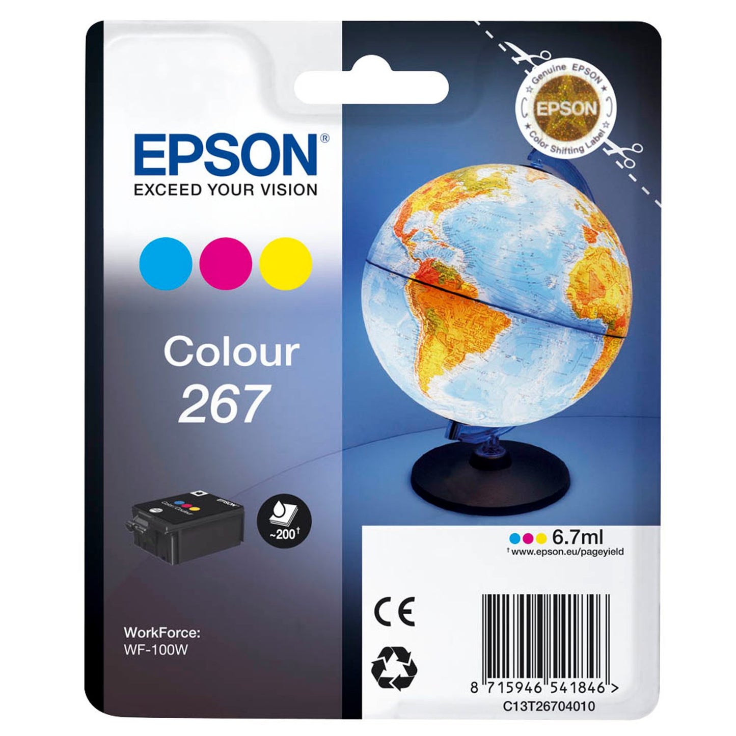 EPSON T267 color Druckerpatrone | C13T26704010