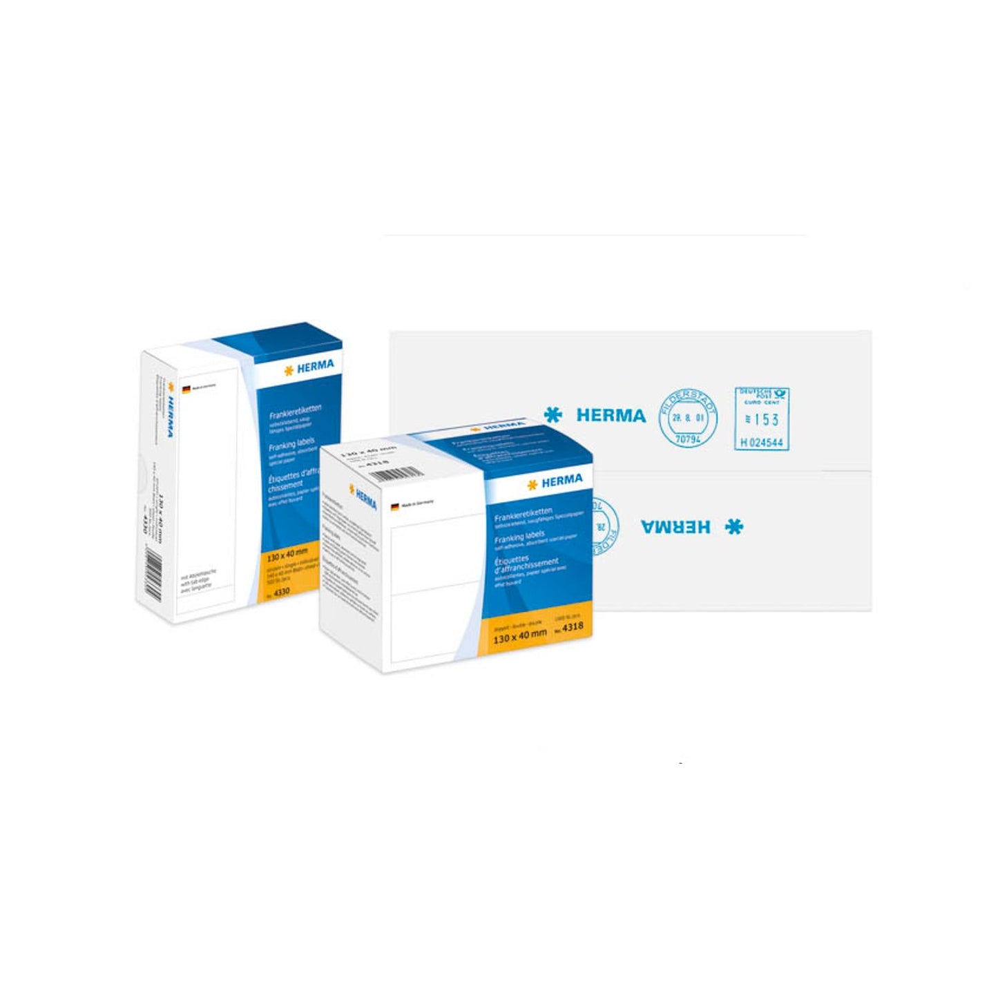 HERMA Frankieretiketten weiß 140,0 x 50,0 mm | 4321 | 1 Pack = 500 Etiketten