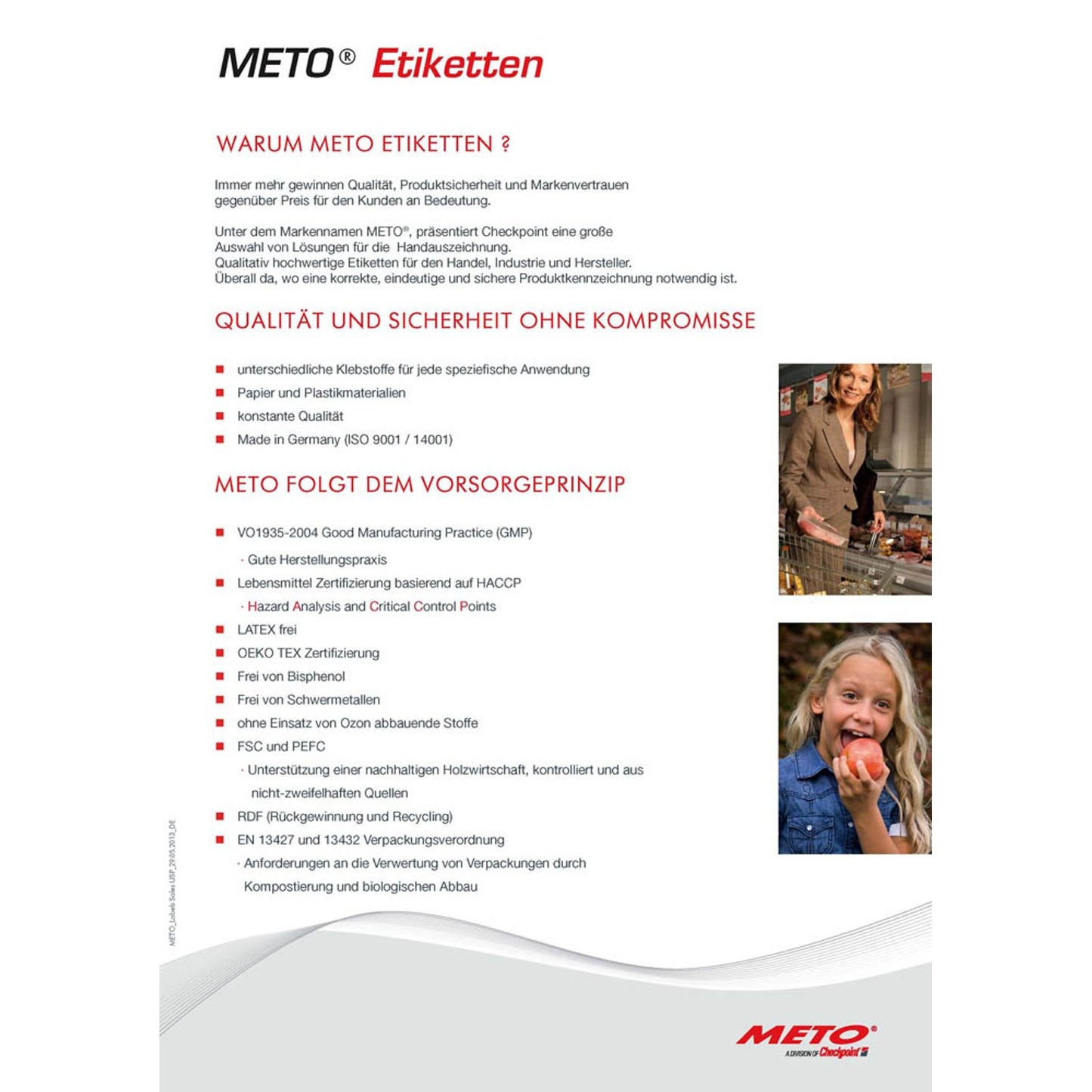 METO Preisetiketten weiß permanent 26,0 x 12,0 mm | 9420551 | 1 Pack = 18 Rollen