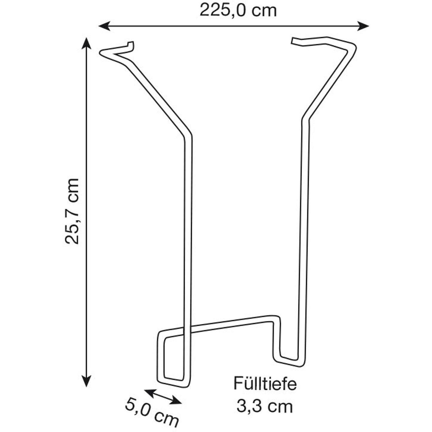 Kerkmann Prospektkorb für Plakatständer DIN A4 | 44694000 | 1 Pack = 2 St.