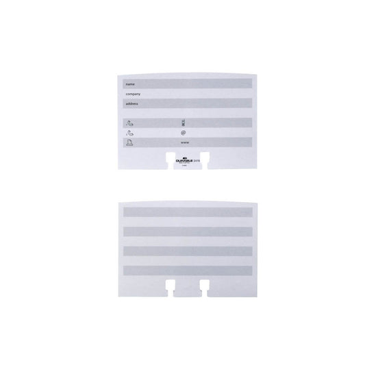 DURABLE Adresskartei Telindex desk silbergrau, für 500 Adress,- Telefonkarten | 241223