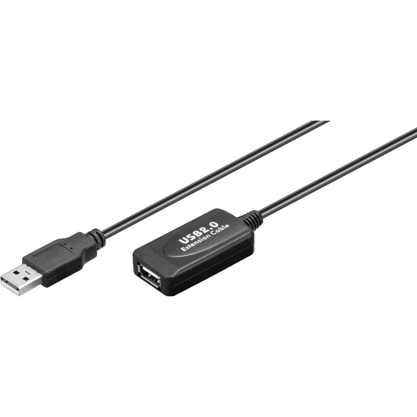 goobay USB 2.0 A Kabel 10,0 m schwarz | 95119