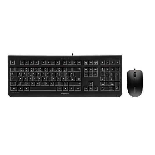 CHERRY DC 2000 Tastatur-Maus-Set kabelgebunden schwarz | JD-0800DE-2