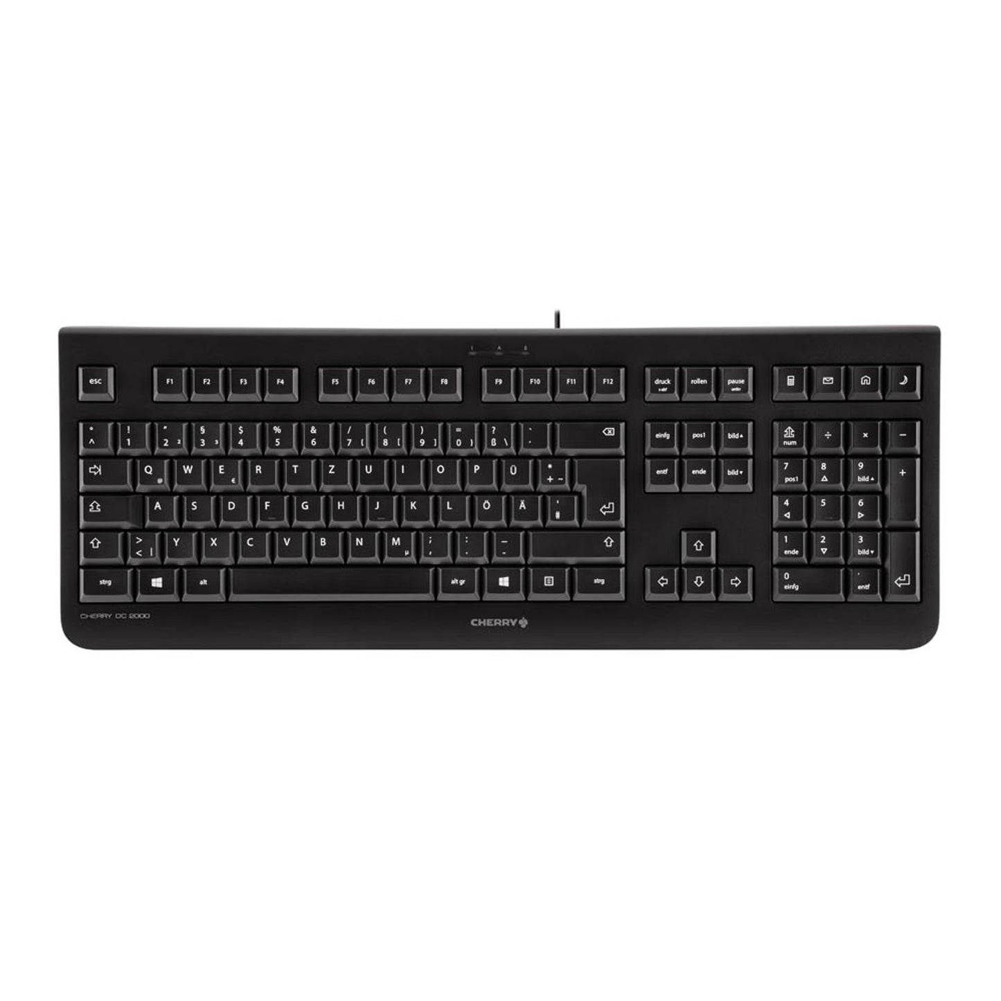 CHERRY DC 2000 Tastatur-Maus-Set kabelgebunden schwarz | JD-0800DE-2
