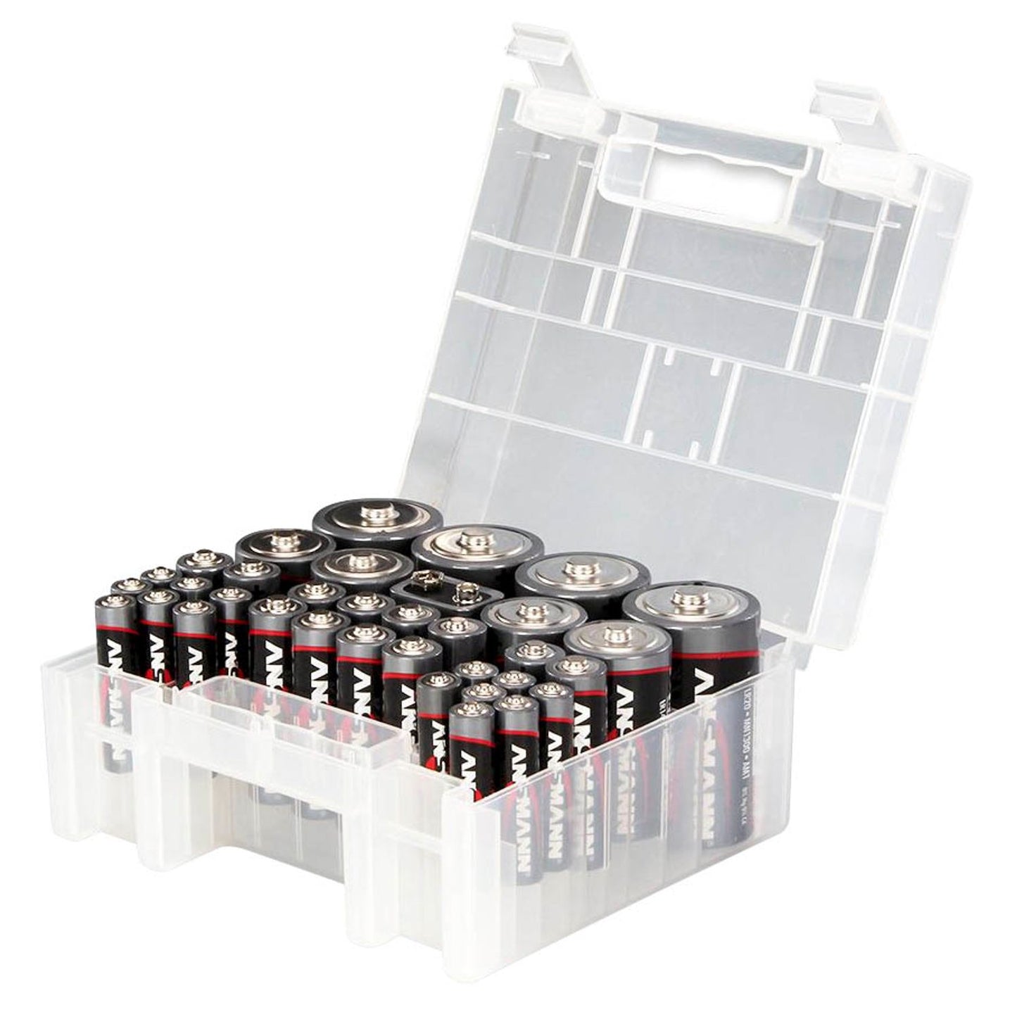 ANSMANN Batterien-Set Red Alkaline Baby C, Micro AAA, Mono D, Mignon AA, E-Block 1,5 / 9,0 V | 1520-0004 | 1 Set = 35 St.