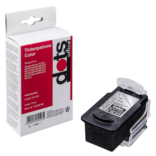 dots color Druckkopf kompatibel zu Canon CL-513 | 1512,4530-DOTS